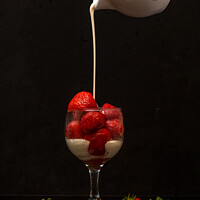 Buy canvas prints of Strawberry and Cream by GBR Photos