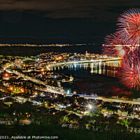 Buy canvas prints of Cardwell Bay Fireworks by GBR Photos
