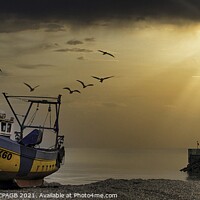 Buy canvas prints of AFTER THE EVENING STORM - HASTINGS, EAST SUSSEX by Tony Sharp LRPS CPAGB