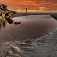 Buy canvas prints of RYE HARBOUR ENTRANCE AT LOW TIDE by Tony Sharp LRPS CPAGB