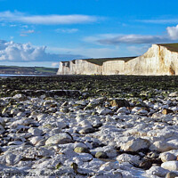 Buy canvas prints of THE SEVEN SISTERS FROM BIRLING GAP by Tony Sharp LRPS CPAGB