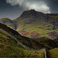 Buy canvas prints of THE LANGDALE PIKES VIEWED FROM LINGMOOR FELL by Tony Sharp LRPS CPAGB