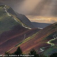 Buy canvas prints of CATBELLS SUNLIGHT by Tony Sharp LRPS CPAGB