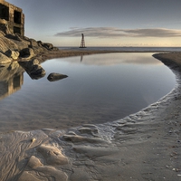 Buy canvas prints of  Low Tide - Rye Harbour by Tony Sharp LRPS CPAGB