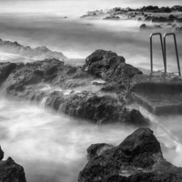 Buy canvas prints of  Unlikely Bathing Place by Tony Sharp LRPS CPAGB