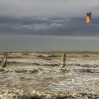 Buy canvas prints of  Wind Surfing by Tony Sharp LRPS CPAGB