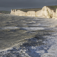 Buy canvas prints of The  Seven Sisters, East Sussex by Tony Sharp LRPS CPAGB