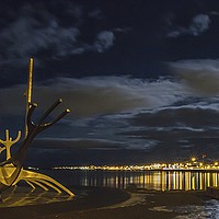 Buy canvas prints of Sun Voyager - Reykjavik by Tony Sharp LRPS CPAGB