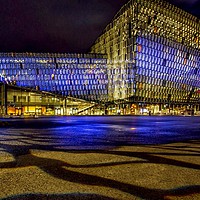 Buy canvas prints of Harpa Concert Hall, Reykjavik  by Tony Sharp LRPS CPAGB