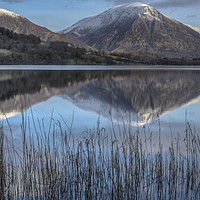 Buy canvas prints of Crummock Water Calm by Tony Sharp LRPS CPAGB