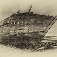 Buy canvas prints of The wreck of “Bád Eddie” (Eddie's Boat)  by Tony Sharp LRPS CPAGB
