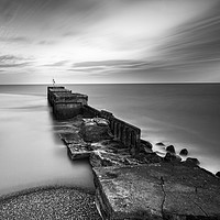Buy canvas prints of Harbour Arm at Twilight by Tony Sharp LRPS CPAGB