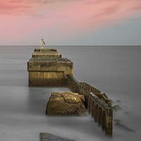 Buy canvas prints of Sea wall, Hastings, East Sussex by Tony Sharp LRPS CPAGB
