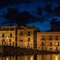 Buy canvas prints of EVENING AT LIPARI HARBOUR, SICILY by Tony Sharp LRPS CPAGB