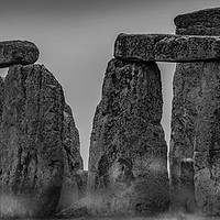 Buy canvas prints of STONEHENGE IN THE MIST by Tony Sharp LRPS CPAGB