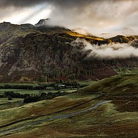 Buy canvas prints of CLOUD IN THE GREAT LANGDALE VALLEY by Tony Sharp LRPS CPAGB