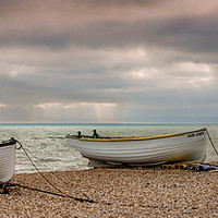 Buy canvas prints of FISHING BOATS - WEST ST. LEONARDS ,HASTINGS,EAST S by Tony Sharp LRPS CPAGB