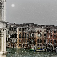 Buy canvas prints of A WINTER'S DAY IN VENICE by Tony Sharp LRPS CPAGB
