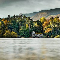 Buy canvas prints of DERWENT WATER ISLAND by Tony Sharp LRPS CPAGB
