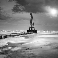 Buy canvas prints of RYE HARBOUR ENTRANCE BY MOONLIGHT by Tony Sharp LRPS CPAGB