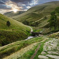 Buy canvas prints of TOWARDS THE SUNSET - PEAK DISTRICT DERBYSHIRE by Tony Sharp LRPS CPAGB