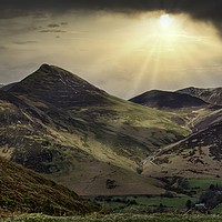 Buy canvas prints of EASTERN FELLS OF DERWENT WATER VIEWED FROM CATBELL by Tony Sharp LRPS CPAGB