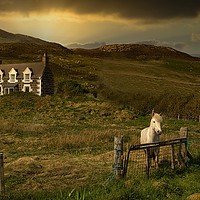 Buy canvas prints of FARMSTEAD - BARRA OUTER HEBRIDES by Tony Sharp LRPS CPAGB