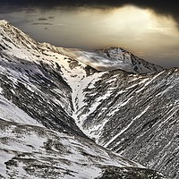 Buy canvas prints of HELVELLYN FROM CASTLE RIGG by Tony Sharp LRPS CPAGB