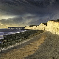 Buy canvas prints of BIRLING GAP - SEVEN SISTERS' VIEW by Tony Sharp LRPS CPAGB