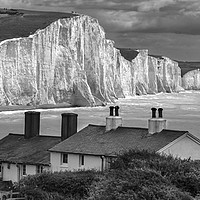 Buy canvas prints of SEVEN SISTERS CHALK CLIFFS, EAST SUSSEX by Tony Sharp LRPS CPAGB