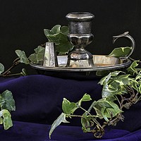 Buy canvas prints of CANDLE HOLDER WITH IVY  by Tony Sharp LRPS CPAGB
