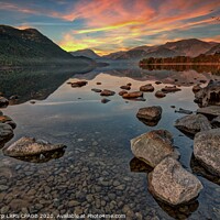 Buy canvas prints of ULLSWATER SUNSET by Tony Sharp LRPS CPAGB