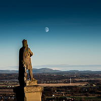Buy canvas prints of Robert the Bruce Moonwatching by Kevin Dalziel
