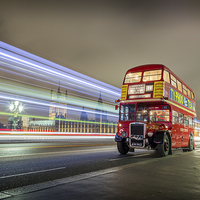 Buy canvas prints of  Westminster Buses by Alison Jenkins
