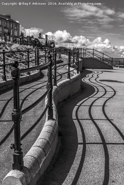 Saltburn Parallel Lines Picture Board by Reg K Atkinson
