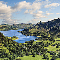 Buy canvas prints of Lake Ullswater and Valley by Reg K Atkinson
