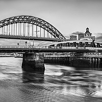 Buy canvas prints of Newcastle Bridges by Reg K Atkinson