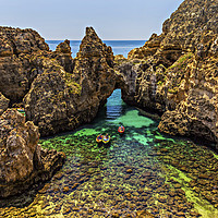 Buy canvas prints of Ponta-da-Piedade (Mercy point) by Reg K Atkinson