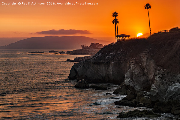 Sunset Over Pismo Beach Picture Board by Reg K Atkinson