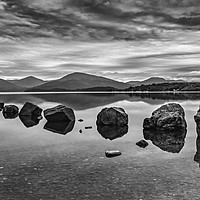 Buy canvas prints of Rocks at Loch Lomond by Reg K Atkinson