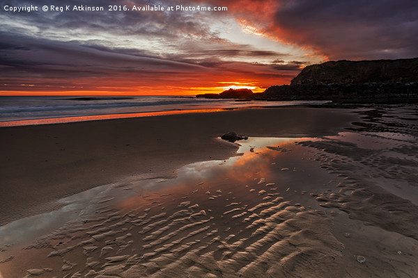 Sunrise At Featherbed Rock Picture Board by Reg K Atkinson