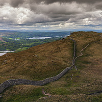 Buy canvas prints of Lingmoor Fell to Loughrigg Tarn and Windermere by Reg K Atkinson
