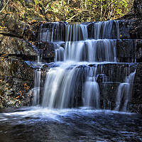 Buy canvas prints of Bowlees Waterfall by Reg K Atkinson