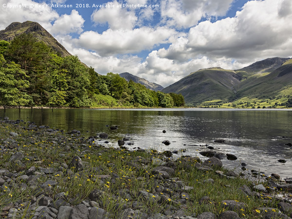 Scafell Over Wastwater Picture Board by Reg K Atkinson