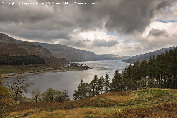 Stormy Haweswater Picture Board by Reg K Atkinson