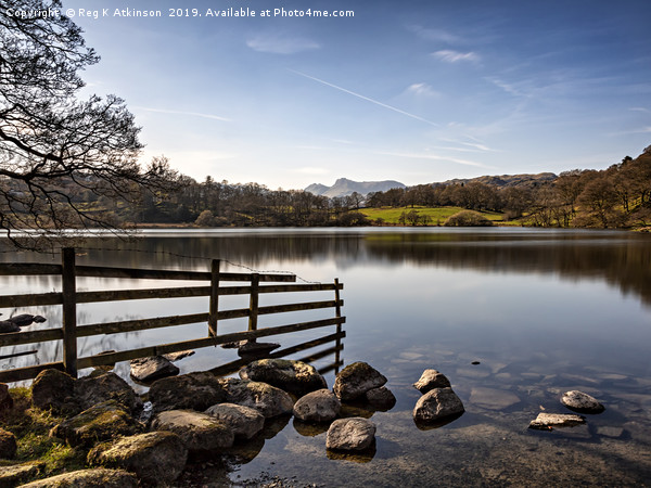 Loughrigg Tarn Picture Board by Reg K Atkinson