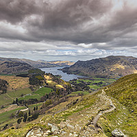Buy canvas prints of Walking Down to Ullswater by Reg K Atkinson