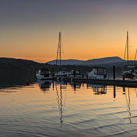 Buy canvas prints of Sunset At Windermere by Reg K Atkinson