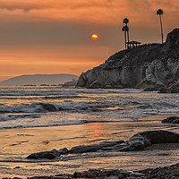 Buy canvas prints of Californian Sunset by Reg K Atkinson