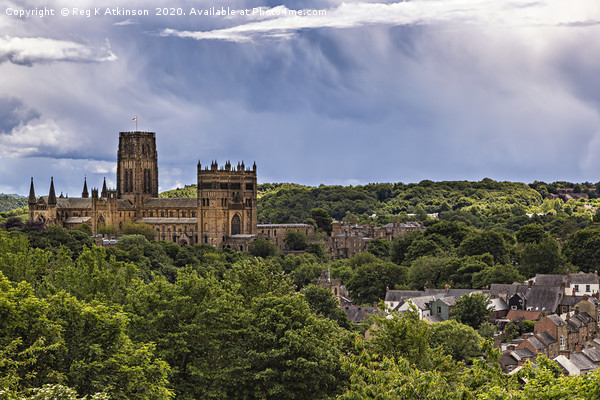 Durham Cathedral Picture Board by Reg K Atkinson